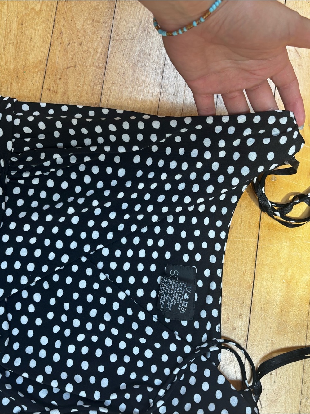 Scarlett Black and White Polka Dot Dress - Picture 2 of 3